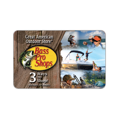 BASS PRO SHOPS<sup>®</sup> $75 Gift Card